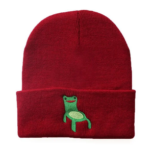 Bonnet d'hiver personnalisé de haute qualité, logo brodé, bonnet à revers en tricot de couleur unie pour femmes et hommes pour le voyage - Product Image 6