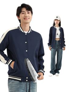 Custom Classic Varsity Jacket Letterman Bomber Style Winter Casual Fleece Baseball Team High <b>School</b> <b>Uniform</b> Button Decoration - Product Image 5
