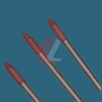 Aiguille d'éjection personnalisable en plastique technique Hitech rouge (dure) pour machine de collage de matrices, diamètre R0.050-R0.350mm, nouvelle machine
