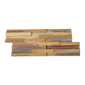 Panneau mural décoratif 3D en bois naturel rustique et écologique, élégant pour la chambre à coucher, le salon et la décoration intérieure de la maison - Product Image 5