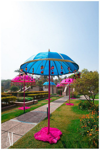 Décoration de mariage avec parapluie suspendu en fibre Parapluie traditionnel pour Mehndi Stage Parapluies de mariage indien Chattars Parsols - Product Image 3
