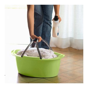 Star plastic <b>basket</b> with handles (60x40x25cm) Assorted PR181A - Product Image 3