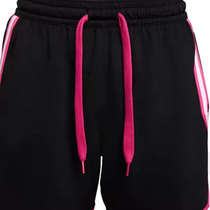 Ropa deportiva personalizada de verano para hombre, pantalones cortos informales de malla de poliéster con ribete lateral, ropa de calle sólida estética para uso en gimnasio de baloncesto - Product Image 4