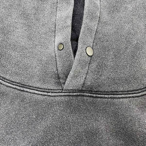 Nouvelle arrivée Offre Spéciale sweats à capuche délavés à l'acide 100% coton hiver hommes Design personnalisé grande taille - Product Image 5