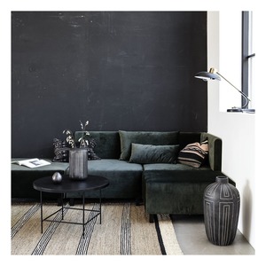 Alfombra de algas marinas rectangulares a rayas, Natural, para sala de estar, cubierta de suelo trenzada - Product Image 2