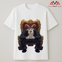 T-shirt unisexe en coton blanc imprimé animaux du zodiaque |   T-shirt graphique du zodiaque chinois 12 animaux |   Logo personnalisé OEM