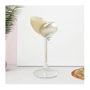 Beautiful Handmade Natural Snail Shell Goblet Seashell Wine Glass Decorative Cup For Bar Party Wedding Coastal Use - Product Image 1