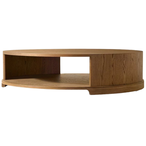 Eco-Friendly Minimalist Style <b>Solid</b> Teak <b>Wood</b> Round Coffee <b>Table</b> for Hotel Coffee Shop Vintage Furniture - Product Image 5