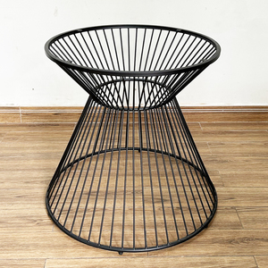Midcentury Design Iron Table Legs with Antique Vase <b>Cast</b> Furniture Legs for Dining Table and Chair <b>Powder</b> Coated by CHBCF026 - Product Image 2