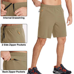 Pantalones cortos de algodón polar para hombre con cintura elástica cómoda ropa de fitness de gimnasio personalizable hecha de algodón - Product Image 6