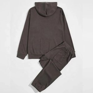 Personalizado de talla grande 100% algodón Premium grueso pesado Jogging traje conjunto chándales pantalones de chándal Sudadera con capucha bordado impreso Maternidad - Product Image 2