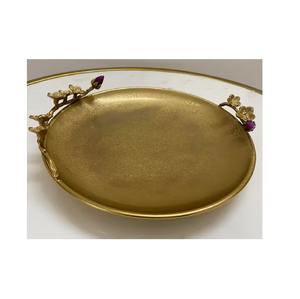 Assiette à chocolat faite à la main couleur or vaisselle la plus exigeante vaisselle serveur de nourriture nouveauté de qualité supérieure - Product Image 5