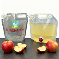 Jus d'orange et d'ananas de qualité alimentaire en poche souple avec bec verseur 5L 10L 20L 1 gallon – Sachet souple à bec verseur pour liquides, boissons, whisky, soda, eau minérale