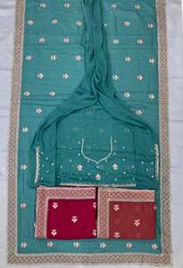 Magnifique Sari de Mariage Réversible Moderne en Soie Georgette Douce de Qualité Supérieure avec Motif C-Pallu Zain Exports ZE1004FN Diwali - Product Image 5