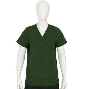 Blaze Fight Medical Scrubs Uniformes Camisa de cuello alto de manga corta para uso hospitalario - Product Image 3