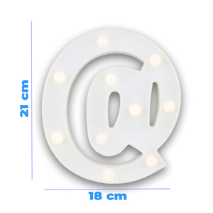 Luce LED 3D con simbolo @, luce LED in plastica calda - Product Image 3