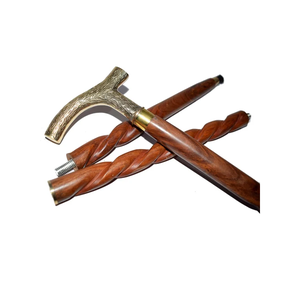 Bastón de Madera Artesanal para Hombres y Mujeres, Bastón Clásico y Duradero para Senderismo, Movilidad y Uso Diario - Product Image 5