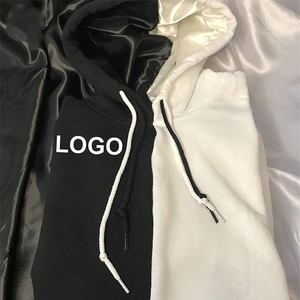Venta al por mayor de fábrica Sudadera con Capucha forrada de satén dividido en 2 tonos Sudadera con Capucha forrada de seda Sudadera con capucha de dos colores para hombres Forrado de satén - Product Image 4