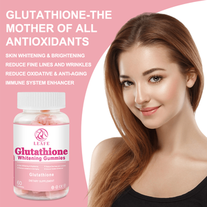 Private Label Glutathion Aufhellende Haut-Gummibärchen Gesundheitsergänzung Erwachsenen-Schönheits-Gummibärchen Hautaufhellende Gummibärchen - Product Image 2