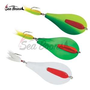 Cuillère flottante en acier inoxydable OEM de 203 mm et 425 g, imprimée pour la pêche à la traîne en rivière, leurres métalliques à paillettes, spinnerbaits, bunker - Product Image 5