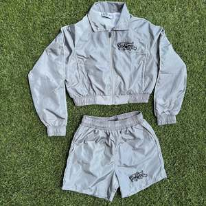 Ensemble coupe-vent décontracté deux pièces protégé du soleil de meilleure qualité pour hommes et femmes, coupe-vent en nylon personnalisé - Product Image 2