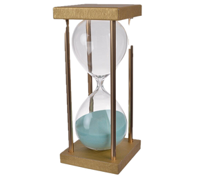 Reloj de Arena Moderno Hecho a Mano de Latón y Vidrio con Diseño Personalizable, Regalos para Momentos Memorables - Product Image 3