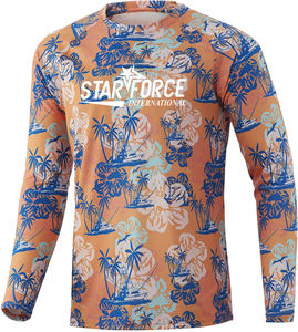 Custom Anti-UV Fishing Wear <b>Hoodie</b> Fishing Shirt Long Sleeve UV Design Your Own Wholesale Hooded Fishing Shirts - Product Image 5