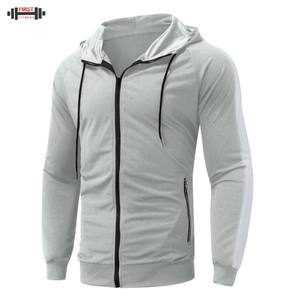 Alta calidad personalizado Zip capucha transpirable Sudadera con capucha pantalón conjunto hombres al por mayor deporte chándal algodón polar invierno de talla grande - Product Image 3