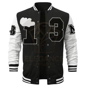 Bon fournisseur boutonné avec un tarif de gros toutes saisons pour les vestes de baseball urbaines et extérieures lavables en machine - Product Image 1