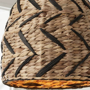 SISU LED Modern Antique Asian Home Decor Eco-friendly Water Hyacinth Pattern Boho <b>Living</b> <b>Room</b> <b>Lampshade</b> Rattan Transitional - Product Image 2