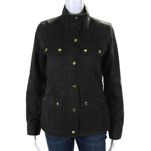 Veste coupe-vent à boutons pour femmes avec logo personnalisé, de haute qualité, prix de gros, veste cargo pour femmes de haute qualité - Product Image 1