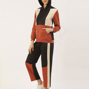 ชุดวอร์มผู้หญิงแฟชั่นลำลองคุณภาพดีที่สุดปี 2025 ผ้าฝ้ายแท้ 100% แบบมีฮู้ด แขนยาว สำหรับผู้ใหญ่ - Product Image 3