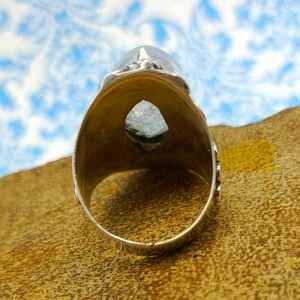 Venta caliente 925 plata esterlina estilo bohemio moda anillos finos joyería piedra lunar Marquesa forma anillo de piedras preciosas para hombres y mujeres - Product Image 2