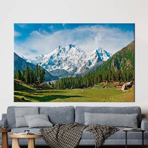 Impression sur toile de paysage du Nanga Parbat pour la décoration de la maison, 1P : encadrée - Product Image 1