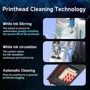 Nuevo A3 DTF impresora 2X velocidad vs L1800 5 "LED pantalla táctil limpieza automática tinta blanca circulación película cortador tinta de regalo - Product Image 3