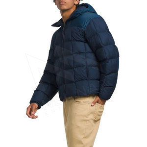 Veste d'hiver pour homme, chaude, à manches longues, à capuche, imperméable, écologique, en duvet, avec coque en soie, design réversible, tendance - Product Image 6