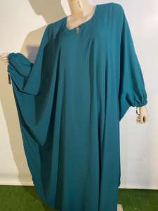 Kimono décontracté XXL élégant et modeste pour femmes Abaya brodé à la main boutonné respirant fait à la main vêtements musulmans traditionnels pour - Product Image 2