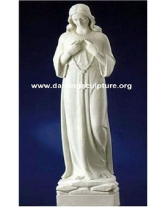 Estatuas personalizadas de la Virgen María de mármol blanco de la religión de la Iglesia, estatua de Nuestra Señora DE LA Virgen María de mármol blanco tallada a mano - Product Image 4