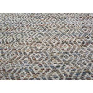 พรมขนสัตว์และใยวิสโคสสีน้ำเงินแบบทอเรียบ ลายเรขาคณิต รุ่น ADWV-13047 สำหรับใช้ในบ้าน - Product Image 3