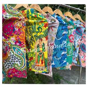 Les enfants d'impression de bloc faits à la main portent des pantalons, pantalons en coton pour enfants, pantalons colorés pour enfants - Product Image 4