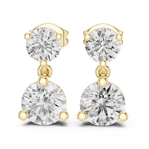 Best Quality Custom Handmade Certified Pure 925 Sterling Silver Round Shape Moissanite Luxury <b>Stud</b> <b>Earrings</b> <b>Fine</b> Jewelry - Product Image 3