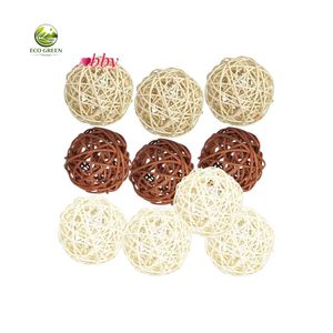 ลูกบอลหวายธรรมชาติรักษ์โลกสำหรับตกแต่ง งานฝีมือ DIY และจัดดอกไม้ - Product Image 4