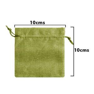 Petits sacs cadeaux sacs en toile de jute avec cordon de serrage sacs de jute réutilisables pour les faveurs de fête de mariage d'anniversaire, Halloween, OEM de Noël - Product Image 2