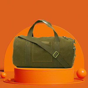 Luxury Men's Canvas Gym <b>Bag</b> with Drawstring Custom Logo Sports Tote <b>Duffle</b> for Travel Fashionable <b>Leather</b> Travel <b>Bag</b> - Product Image 6