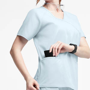 Camiseta de Enfermería Personalizada con Color y Diseño a Medida, MOQ Bajo, Nuevo Modelo de Uniformes Médicos en Color Sólido - Product Image 2