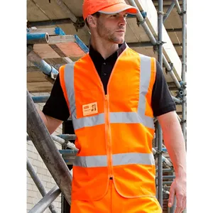 Gilet con Cerniera Personalizzato con Tabard di Sicurezza, Adesivi Riflettenti Promozionali e Luci per Merchandising - Product Image 4
