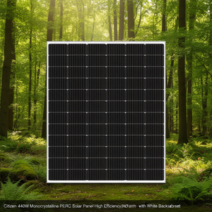 Panneau solaire monocristallin PERC Citizen 440W haute efficacité, cadre noir avec dos blanc - Product Image 3
