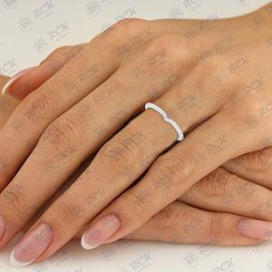 1.00 TCW round Cut Eternity Moissanite <b>Ring</b> for Women Anniversary & Birthday Gift Band for Your Love - Product Image 2