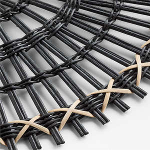 Napperons tissés noirs faits à la main pour chargeur rond de table de Artex Thien Thanh - Product Image 6