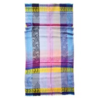 Benedetto Damen Modischer Langer Sommer-Seidenschal aus Modal mit Paisley-Muster und Jacquard-Webtechnik, AZO-frei gefärbt, Traditioneller Schal